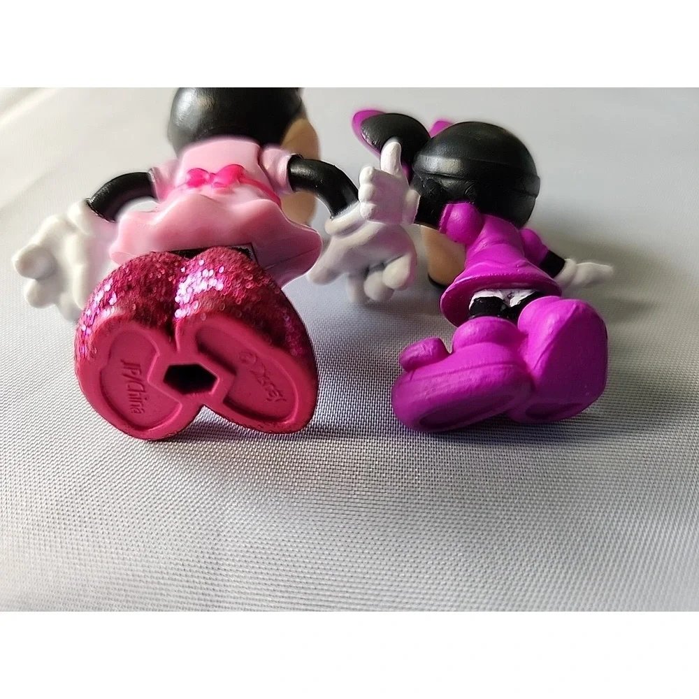 Lot 6 Disney Figures Cake Toppers Minnie & Baby,‎ Donald & Daffy Duck, Goofy +
